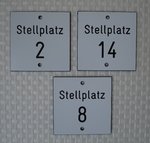 PVC Schilder Ziffernschilder 70mm x 70mm Kellerschilder Stellplatzschilder