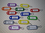 Schlüsselanhänger Schlüsselschilder Beschriftung Gravur mit S - Haken